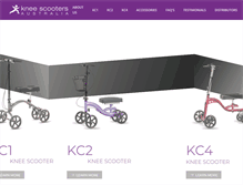 Tablet Screenshot of kneescooters.com.au